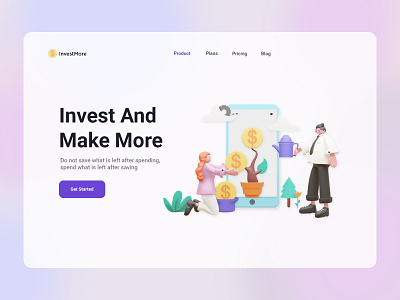 InvestMore - Invest Landing Page