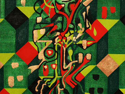 Tuborg Green abstract acrylic acrylic painting art