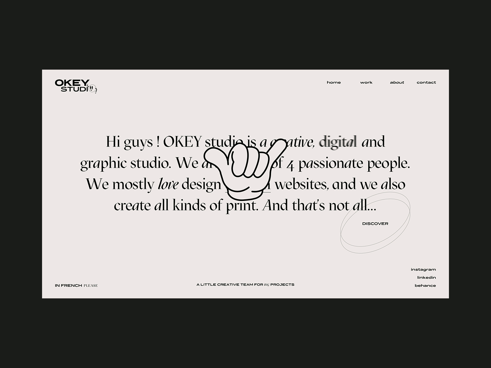 About page studio's site about branding creative design studio ui ui design uiux webdesign website