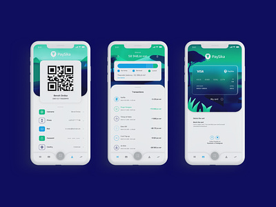 Paysika - Mobile App design