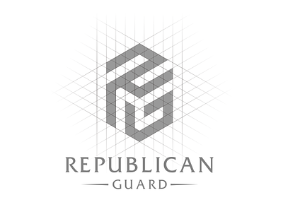 RG abstract branding design flat hexagon logo logos monogram rglogo simple typography
