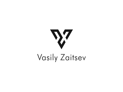 letter VZ logo abstract branding design flat logo logos minimal monogram simple typography