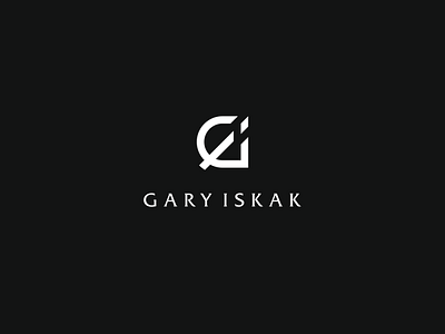 GI logo branding design flat garyiskak lettering logo logos minimal monogramlogo simple typography vector