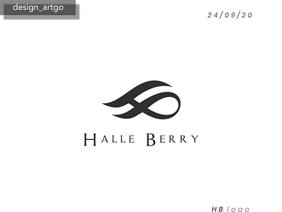 HB logo branding design flat halleberry hblogo lettering logo logos minimal monogram monogramlogo simple typography