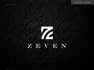 zeven 7 logo 7logo amsterdam branding design flat lettering logo logos minimal simple typography zeven