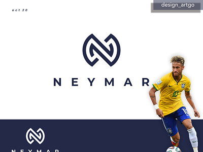 N logo branding brazil design flat lettering logo logos minimal neymar nlogo simple typography vector