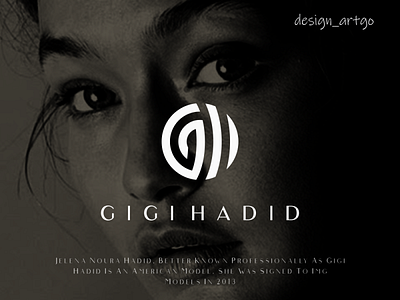 GH logo branding design flat ghletter gigihadid lettering logo logos minimal monogramlogo simple typography vector