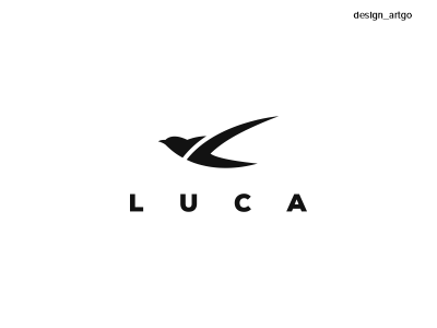 L logo branding design flat lettering llogo logo logos minimal simple swallow typography vector