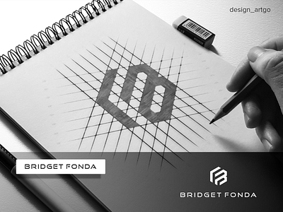 BF negative space bf logo branding design flat lettering logo logogrid minimal professional logo simple simple logo sketch typography
