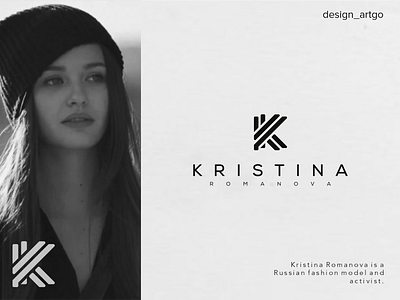 KRISTINA ROMANOVA branding design flat k logo k monogram lettering logo logos minimal monogram simple typography vector