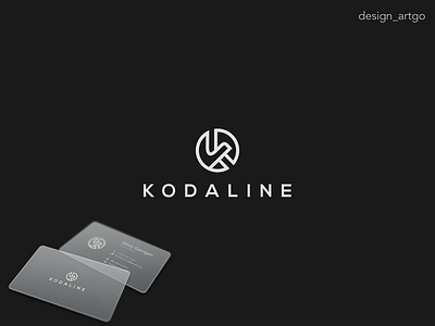 Kodaline, K monogram branding design flat kodaline lettering logo logos minimal simple typography vector