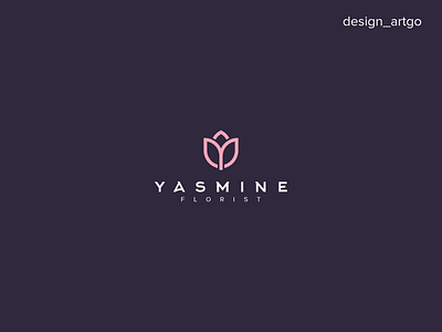 Yasmine Florist, Y flower logo