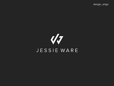JW, Jessie Ware abstract branding design flat lettering logo logos minimal monogram simple typography vector