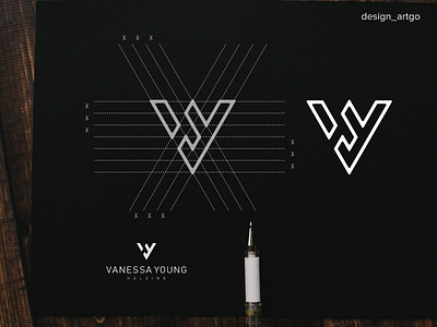 VY lettermark, abstract logo