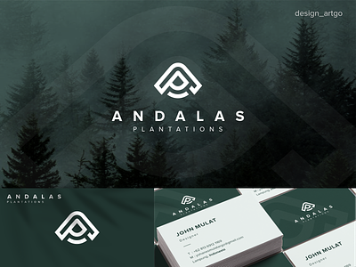 Andalas Plantations, AP logo ap branding design flat lettering lettermark logo minimal monogram simple typography vector
