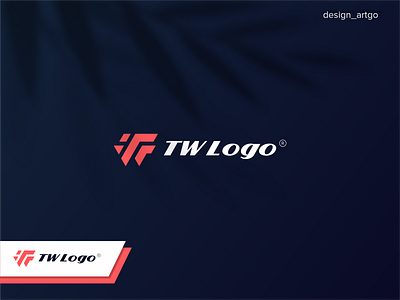 TW logo abstract branding design flat logo logos minimal monogram simple tw typography