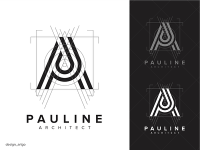 letter PA, monogram abstract branding design lettering logo logos monogram pa simple ui ux