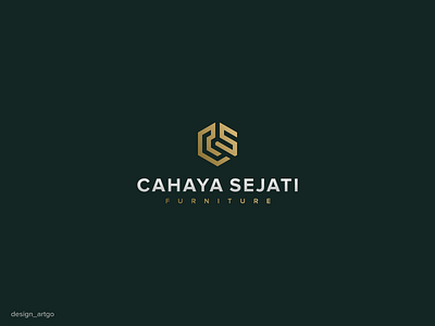 cahaya sejati, CS monogram branding design flat logo logos minimal monogram monogramlogo simple typography