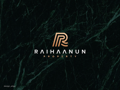 Raihaanun Property, RP logo abstract branding consulting logo design flat illustration logo minimal monogram property logo simple typography