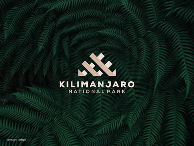 Kilimanjaro, K logo abstract