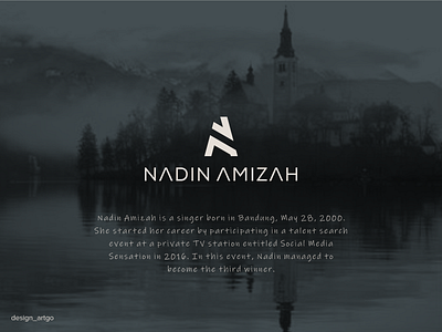 NADIN AMIZAH abstract branding flat letter na logo logos logotype minimal monogram simple typography ux