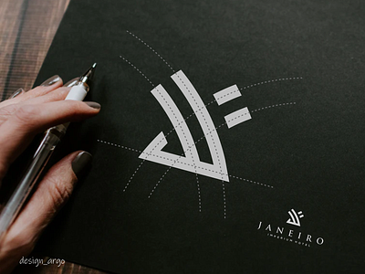 Janeiro logogrid branding design flat lettering logo logos minimal simple typography ui ux