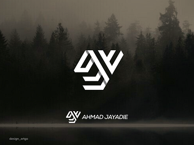 Ahmad Jayadie AJ ahmad jayadie aj branding lettering logo logos minimal monogram overlapping simple typography ui ux vector