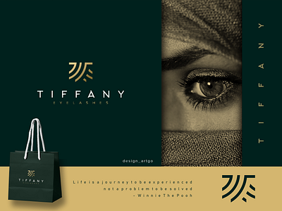 Tiffany branding design flat illustration logo luxury minimal simple typography ui vector