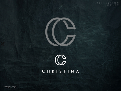 Christina, overlapping C logo inspiration branding design flat illustration logo minimal overlapping simple typography ui vector