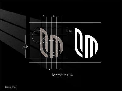 BM abstract lettermark best bm branding design flat geometriclogo illustration lettermark logo logologos minimal monogram simple typography ui vector