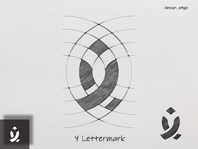 Y abstract letter branding design flat illustration logo logos minimal simple sketch typography ui vector