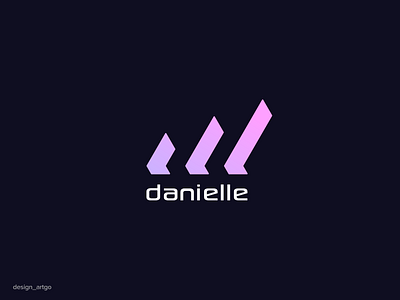 danielle . d logo inspiration branding design dlogo flat illustration logo logos minimal monogram simple typography ui vector