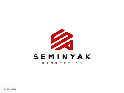 Seminyak Properties branding constructionlogo design flat illustration logo minimal monogram property propertylogo realestatelogo simple sp splogo typography ui vector