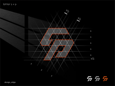 Grid of SP lettermark