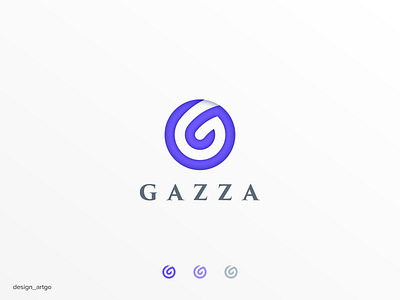 GAZZA branding design flat gazza illustration logo minimal monogram simple typography ui vector