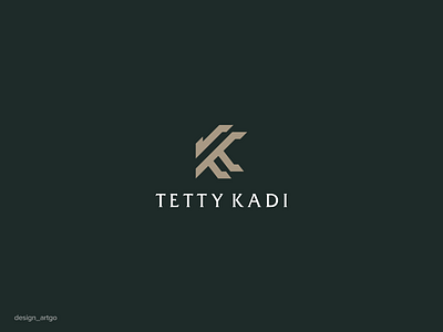 TETTY KADI branding design flat illustration logo minimal monogram simple tklogo typography ui vector