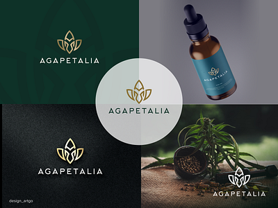 Agapetalia branding design flat illustration logo minimal simple typography ui vector