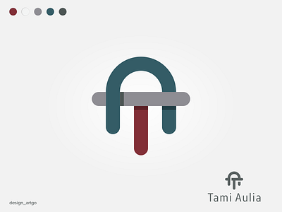 Tami Aulia branding design flat illustration logo minimal simple typography ui vector