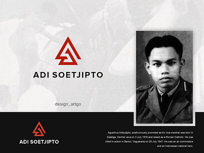 Adisucipto branding design flat illustration logo minimal simple typography ui vector