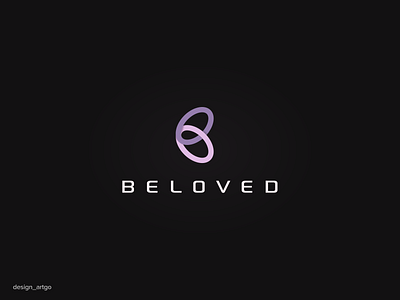 Beloved branding design flat illustration logo love minimal monogram simple typography ui vector