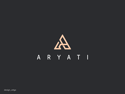 Aryati alogo branding design flat illustration logo minimal simple typography ui vector