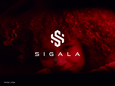 Sigala branding design flat illustration logo minimal simple typography ui vector