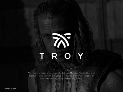 T logo, Troy abstract branding design flat illustration logo logos minimal monogramlogo simple troy typography ui vector