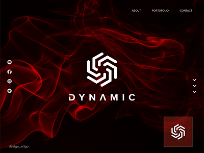 Dynamic branding design dynamic logo flat illustration logo minimal monogram simple typography ui vector