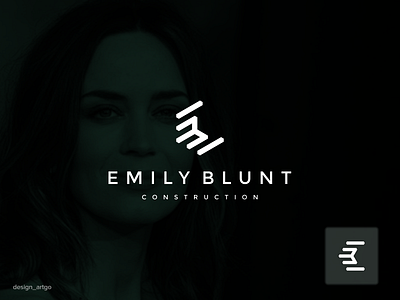 Emily Blunt, EB logo idea branding design eb logo flat illustration letter eb logo minimal monogram simple typography ui vector