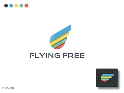 Wing Logo Design bird branding colorful design eagle flat illustration logo minimal simple typography ui vector wing logo