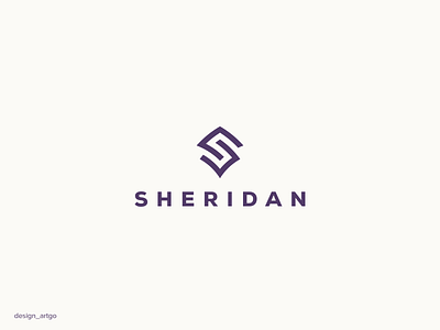 Sheridan abstract branding company logo design flat icon illustration letter s logo logos mark minimal monogram negative space professional logo s logo simple typography ui vector