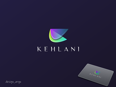 Kehlani branding design flat gradient illustration k klogo logo minimal overlaping simple transparent typography ui vector