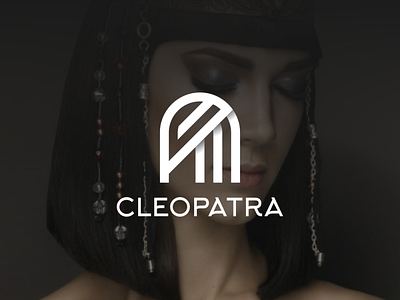 CP Cleopatra Logo branding cleopatra design flat lettering logo minimal vector