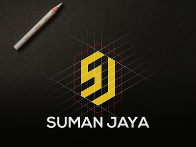 sj logo app branding design flat identity lettering logo minimal typography vector